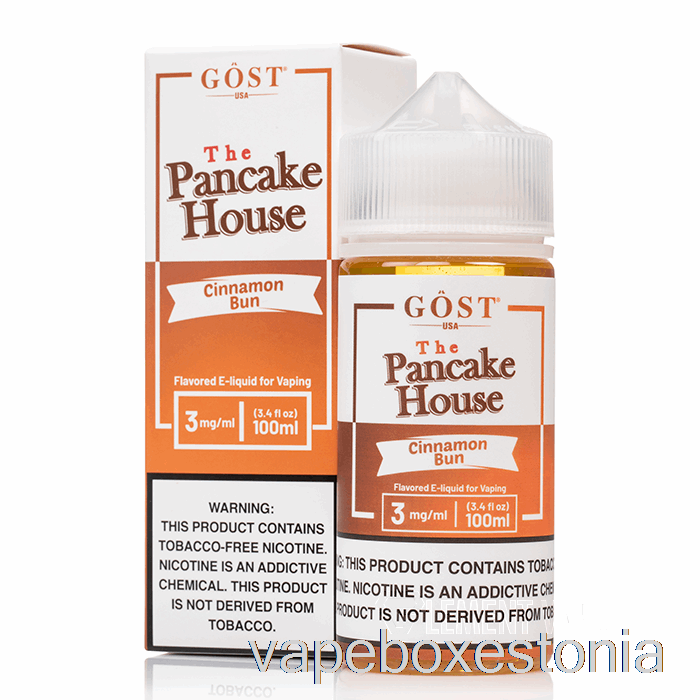 Vape Box Estonia Kaneelisaiake - Pannkoogimaja - Gost Vapor - 100ml 6mg